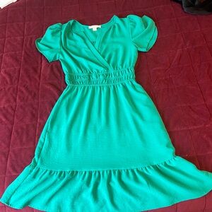 Monteau Vibrant Green Dress
